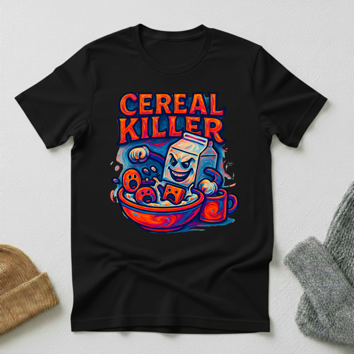 Cereal Killer Psychedelic Milk Mayhem T - Shirt