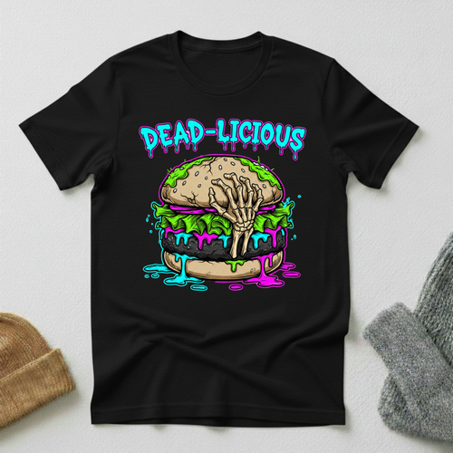 Dead-Licious Horror Gothic Street Art T - Shirt