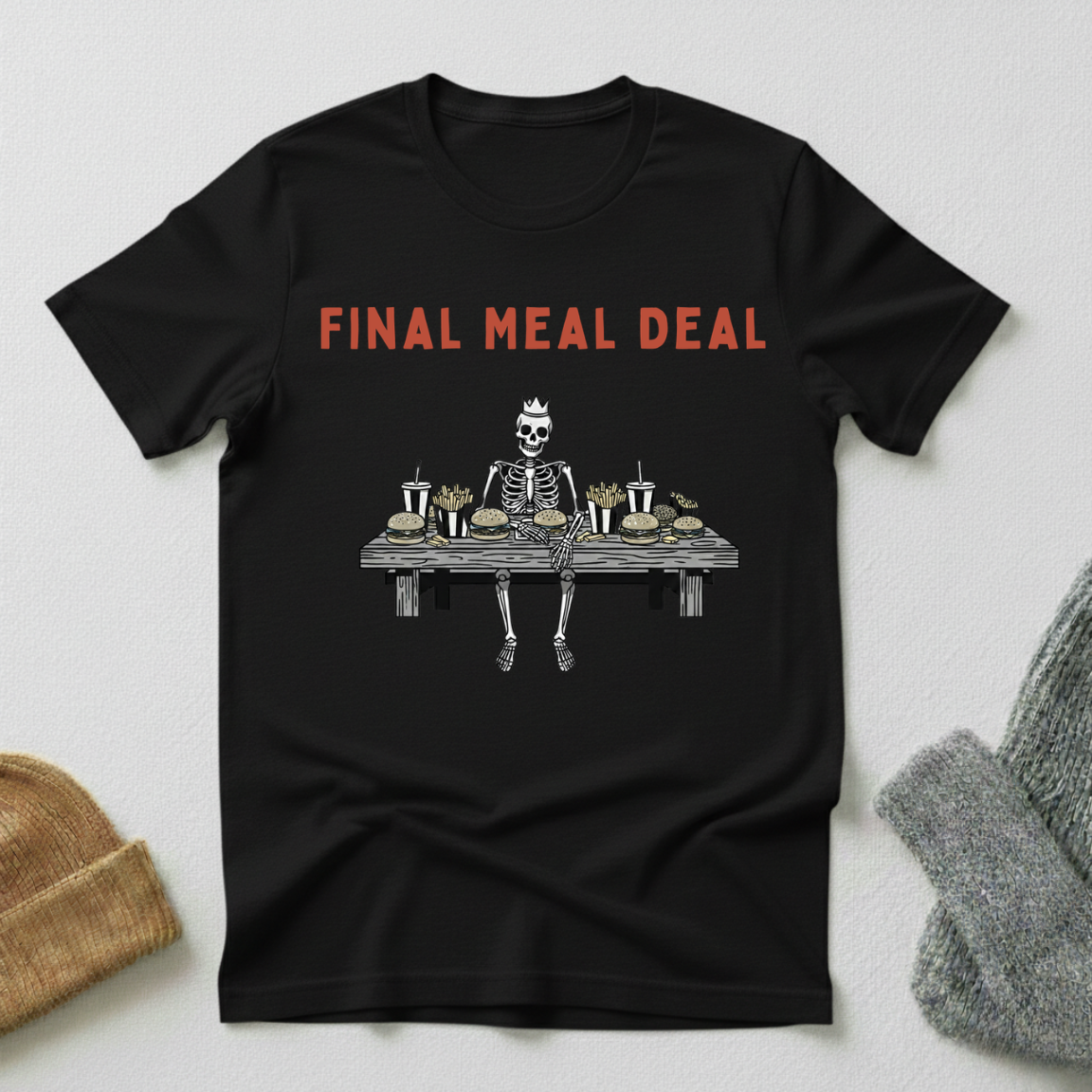 Final Meal Deal Horror Gothic Street Art T - Shirt