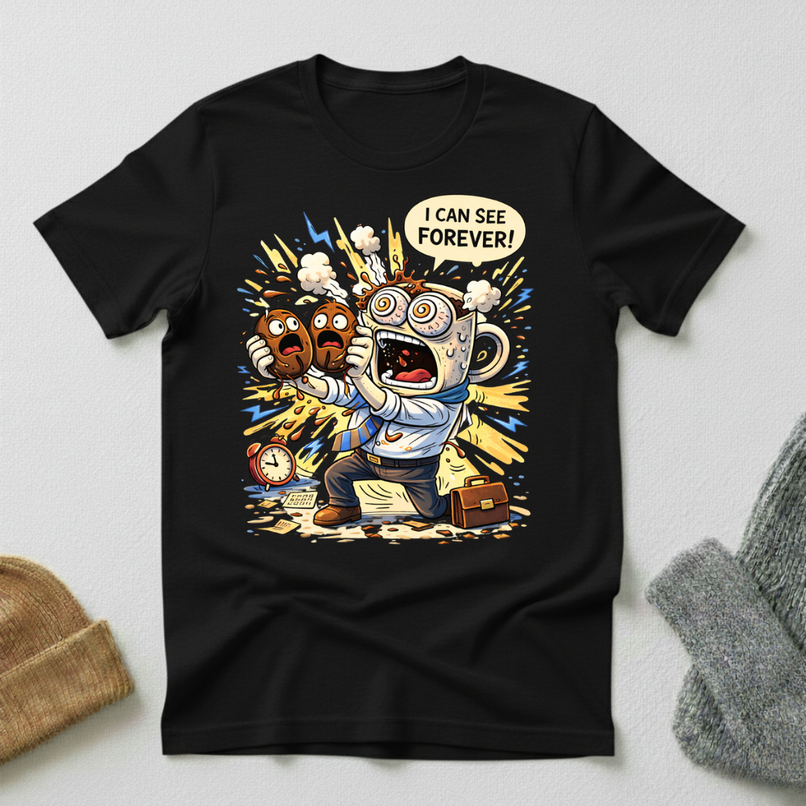 I Can See Forever Hyper Caffeinated Coffee Mug  T - Shirt