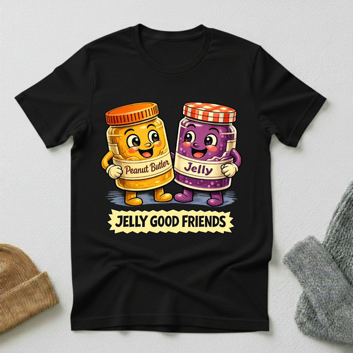 Jelly Good Friends Retro Friendship Celebration T - Shirt