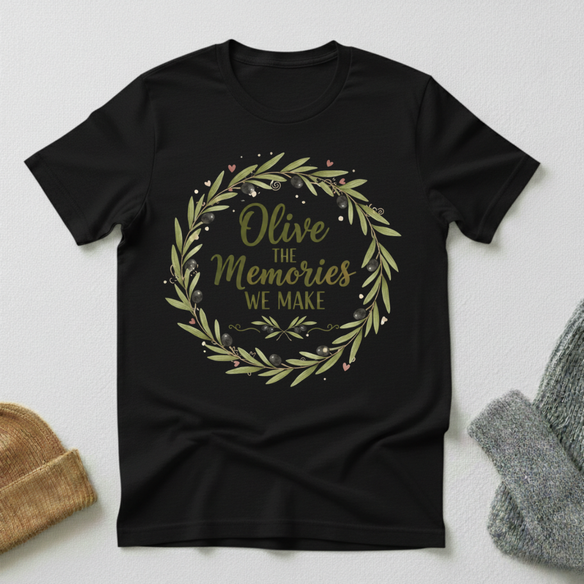 Olive The Memories We Make Vintage Elegance T - Shirt