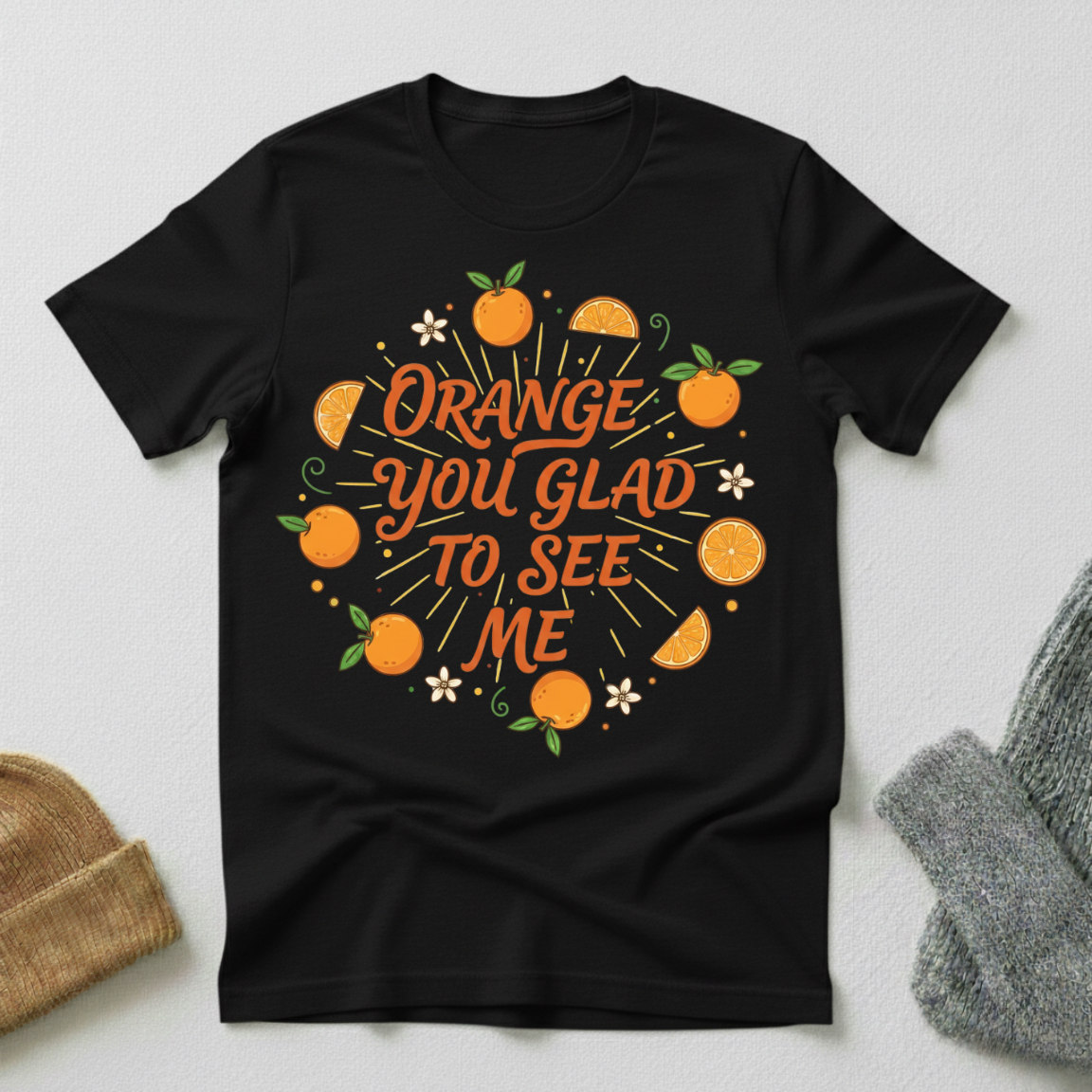 Orange You Glad To See Me Vintage Elegance T - Shirt