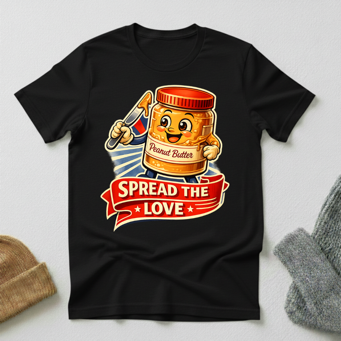 Spread The Love Vintage Propaganda T - Shirt