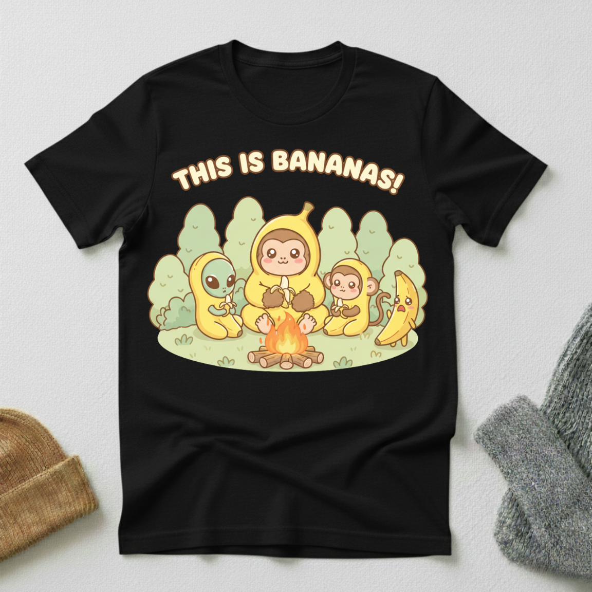 This is Bananas Kawaii Cryptid Conspiracy T - Shirt