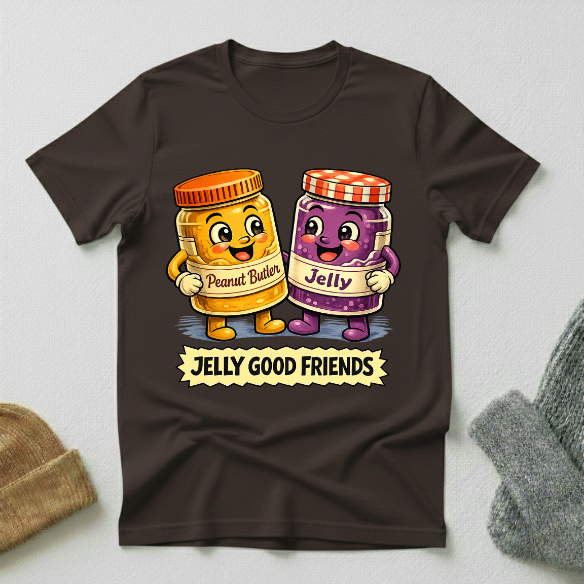 Jelly Good Friends Retro Friendship Celebration T - Shirt