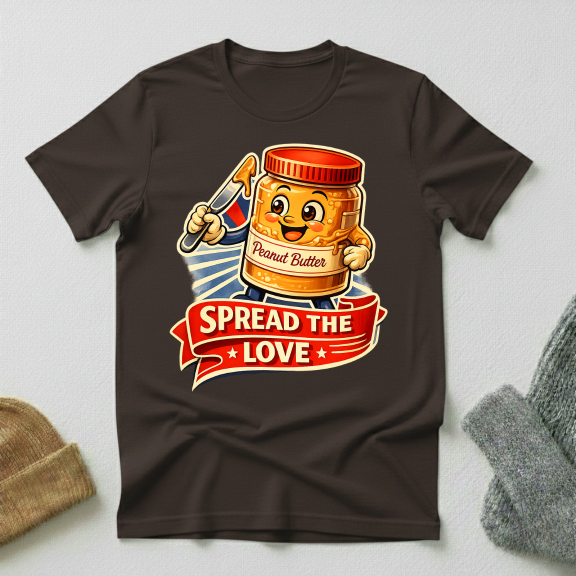 Spread The Love Vintage Propaganda T - Shirt