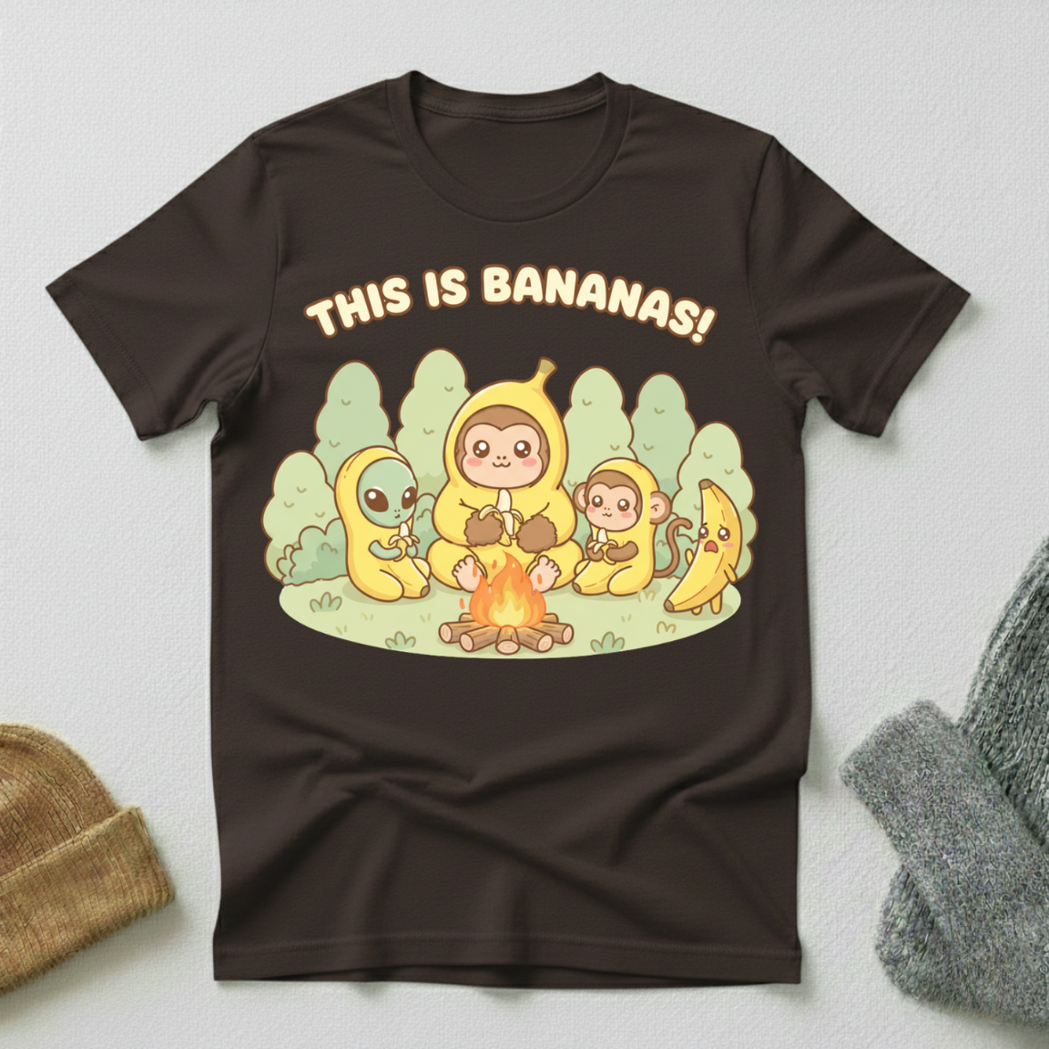 This is Bananas Kawaii Cryptid Conspiracy T - Shirt