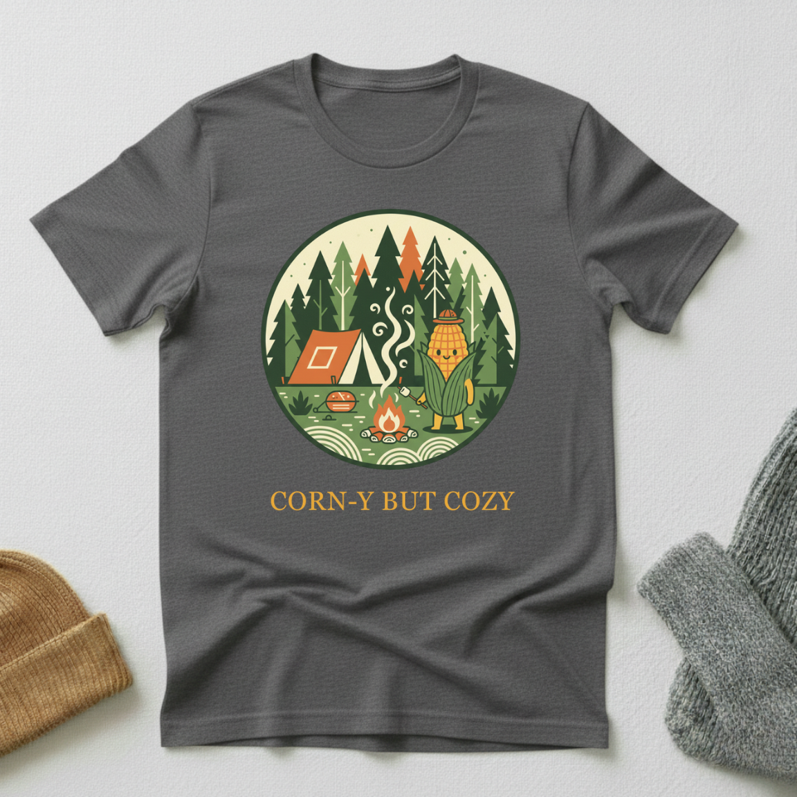 Corny But Cozy Cabin Forest T - Shirt