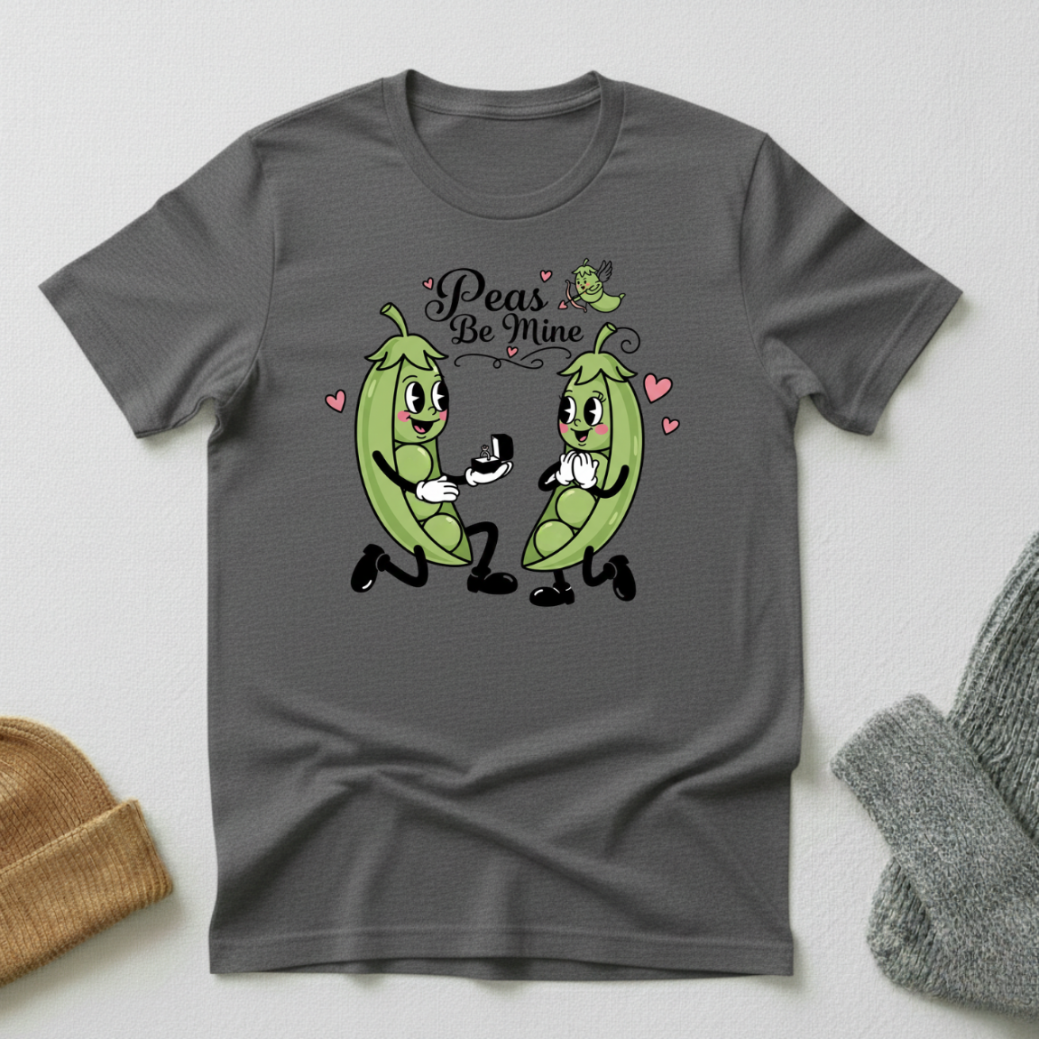 Peas Be Mine Cupid Love T - Shirt