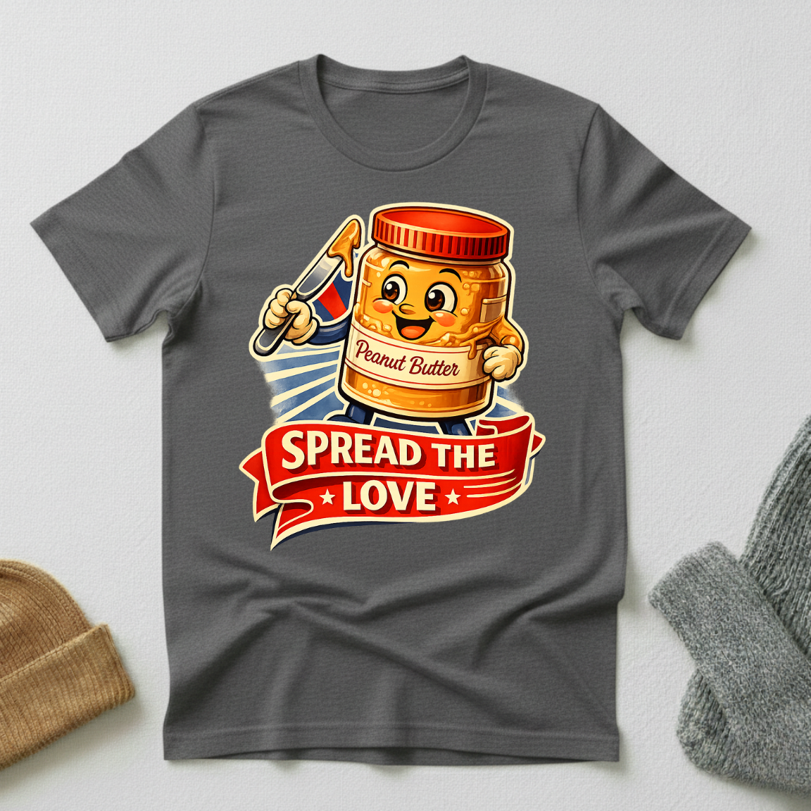 Spread The Love Vintage Propaganda T - Shirt