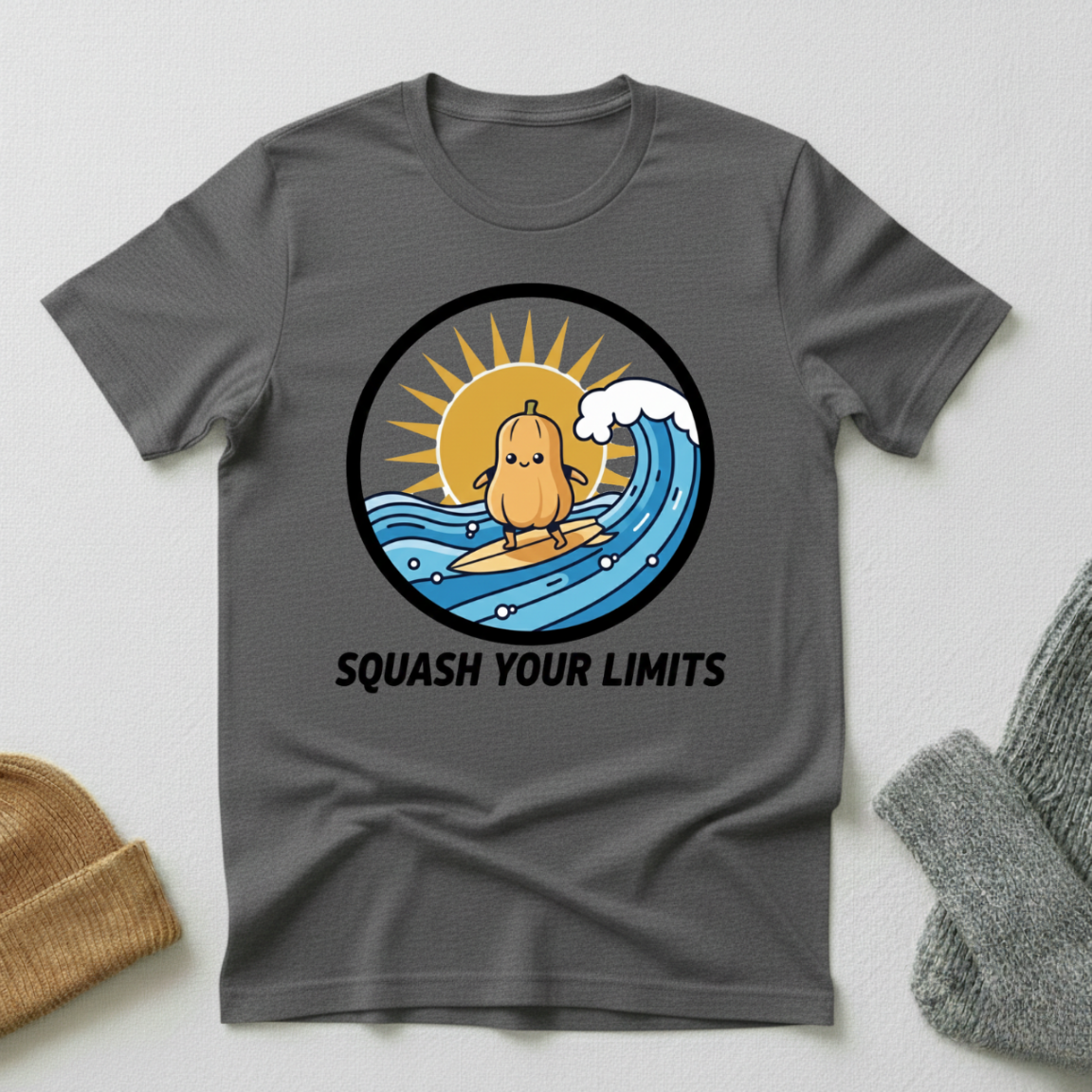 Squash Your Limits Surfing T - Shirt