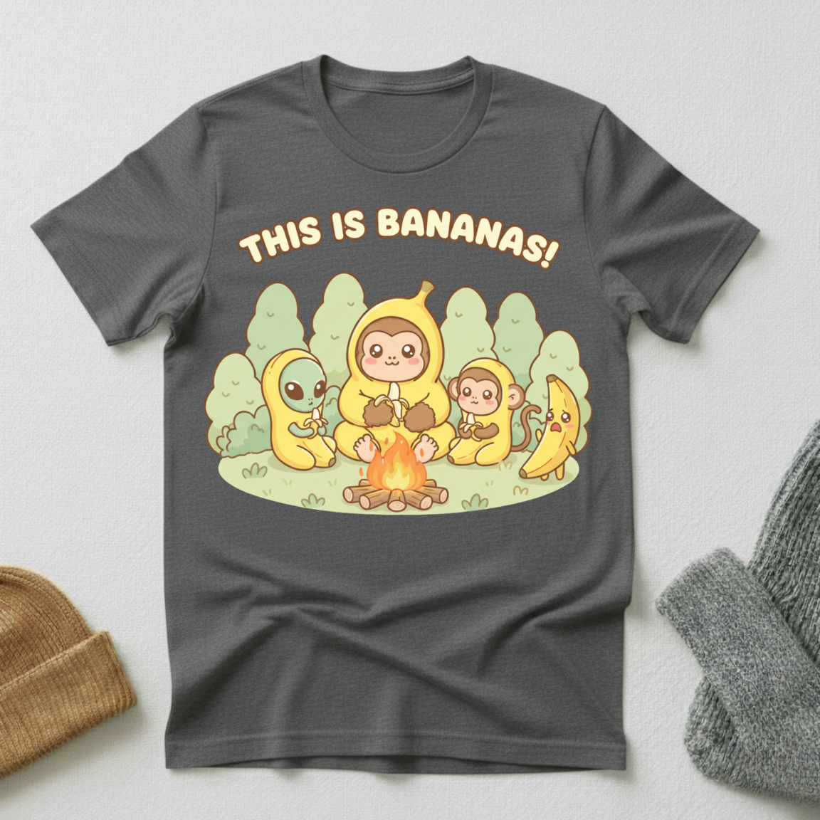 This is Bananas Kawaii Cryptid Conspiracy T - Shirt
