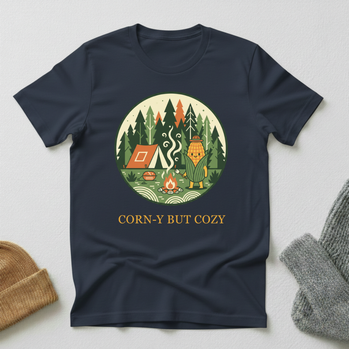 Corny But Cozy Cabin Forest T - Shirt