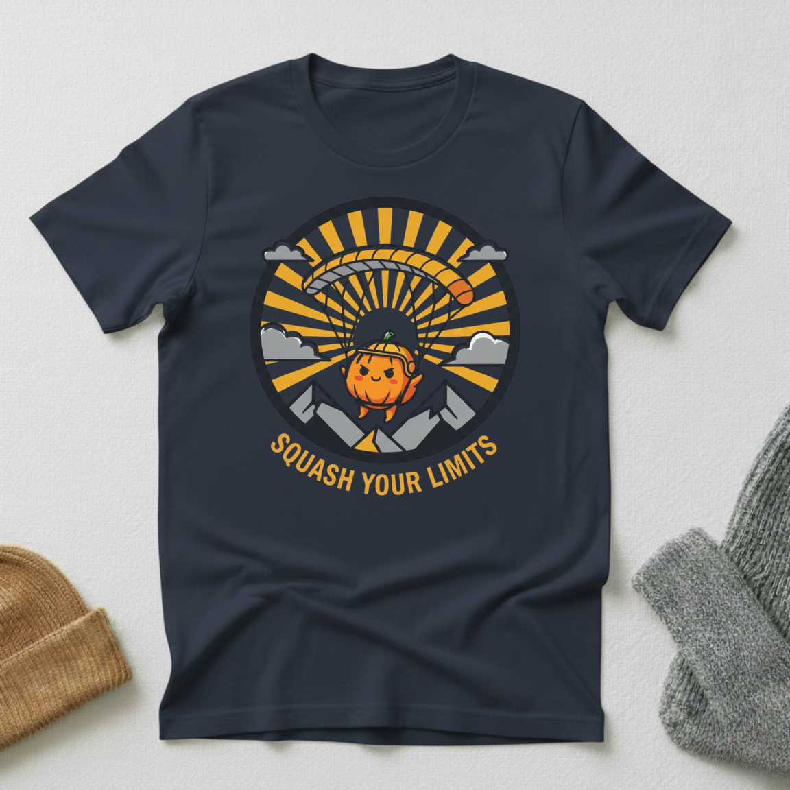Squash Your Limits Parachuting T - Shirt