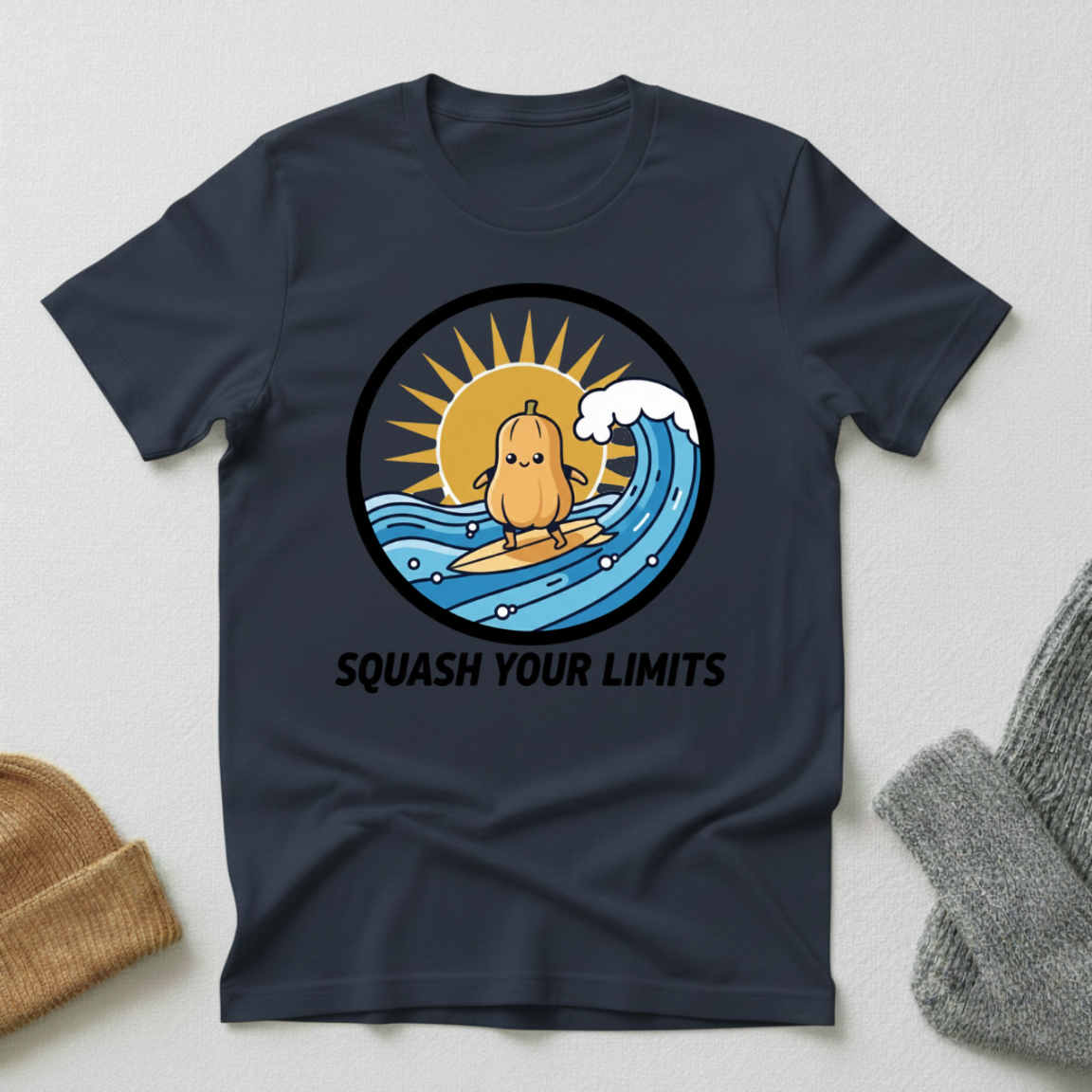 Squash Your Limits Surfing T - Shirt