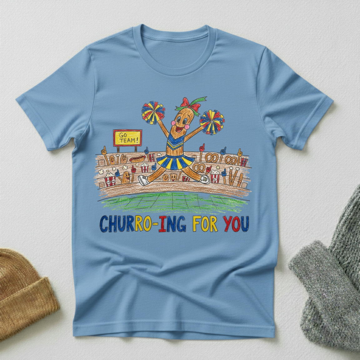 Churroing For You Crayon T - Shirt
