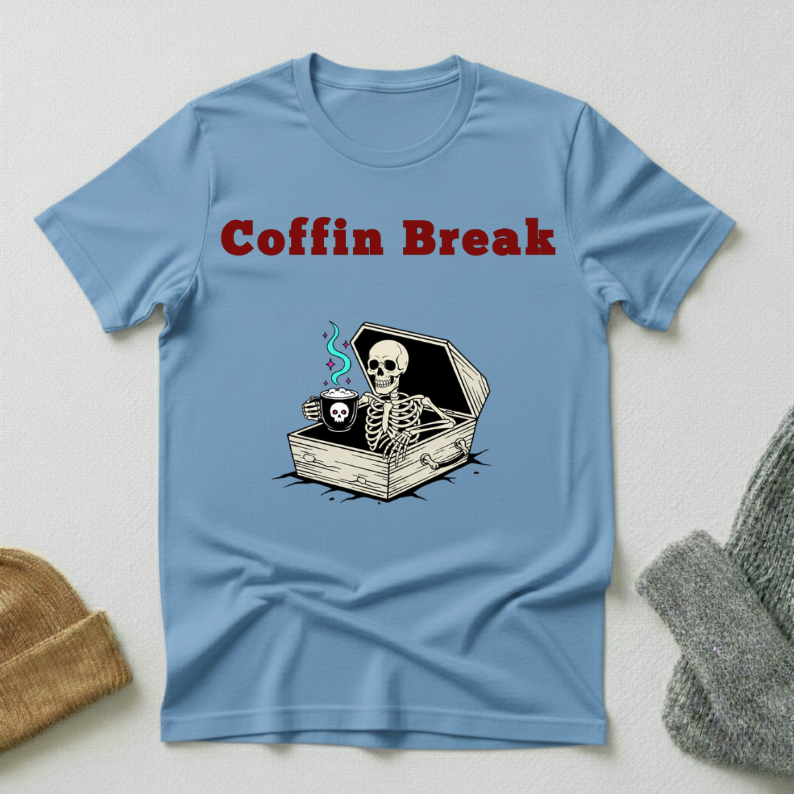 Coffin Break Horror Gothic Street Art T - Shirt