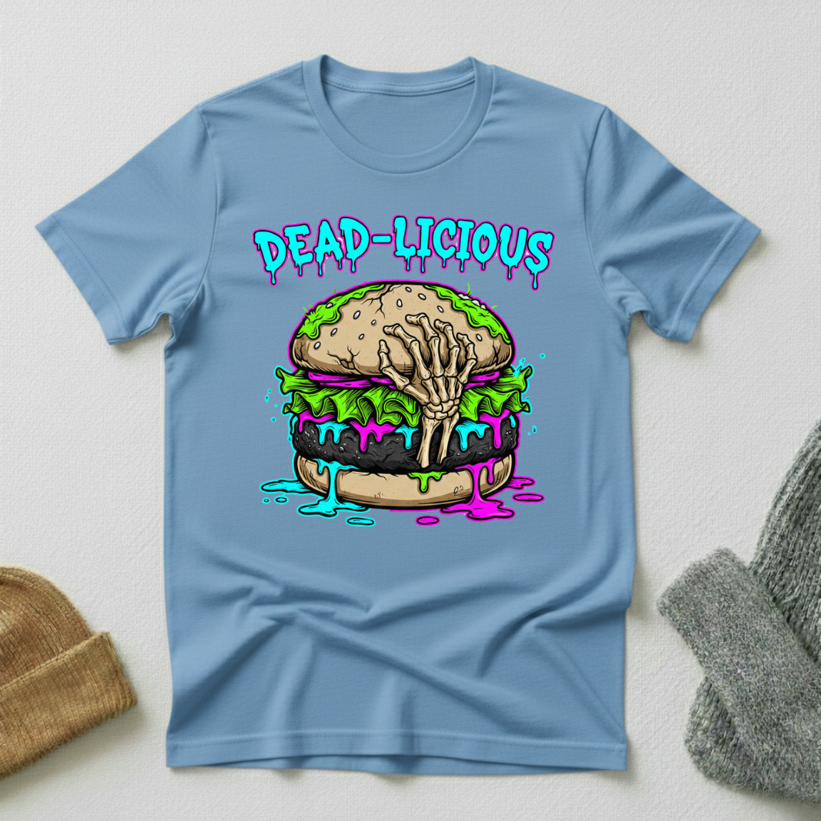 Dead-Licious Horror Gothic Street Art T - Shirt