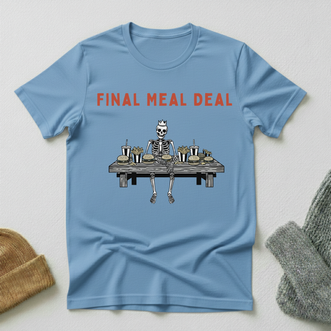 Final Meal Deal Horror Gothic Street Art T - Shirt