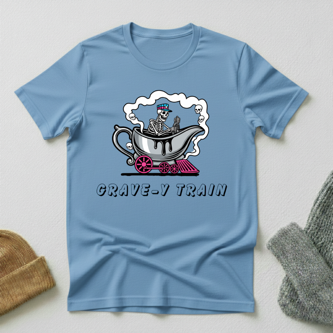 Grave-y Train Horror Gothic T - Shirt