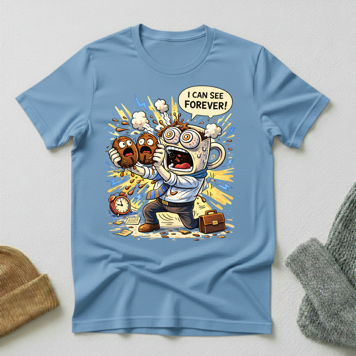 I Can See Forever Hyper Caffeinated Coffee Mug  T - Shirt