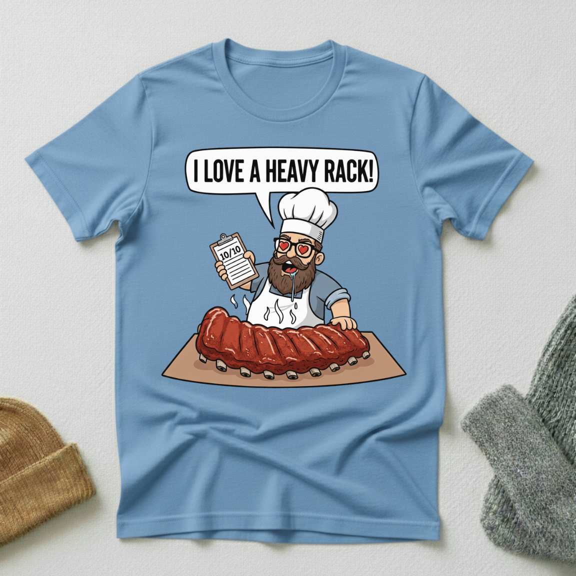 I Love A Heavy Rack Chef T - Shirt