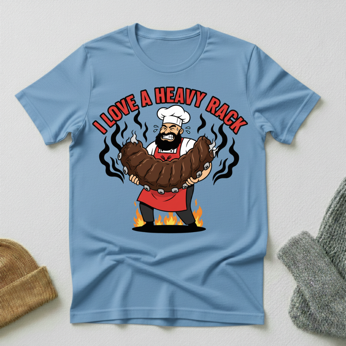 I Love A Heavy Rack Heavyweight T - Shirt