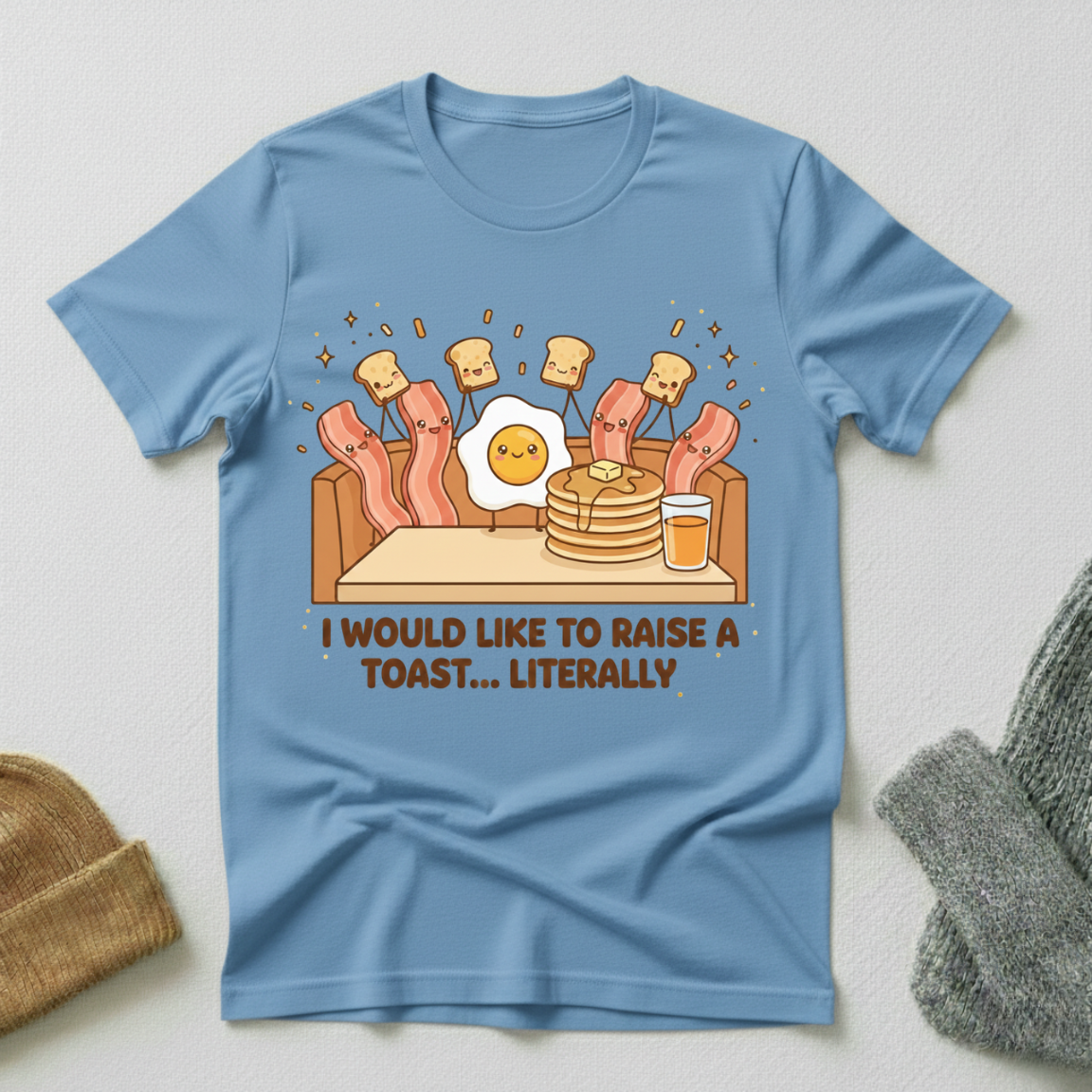 I Would Like To Raise A Toast Breakfast Celebration Kawaii T - Shirt
