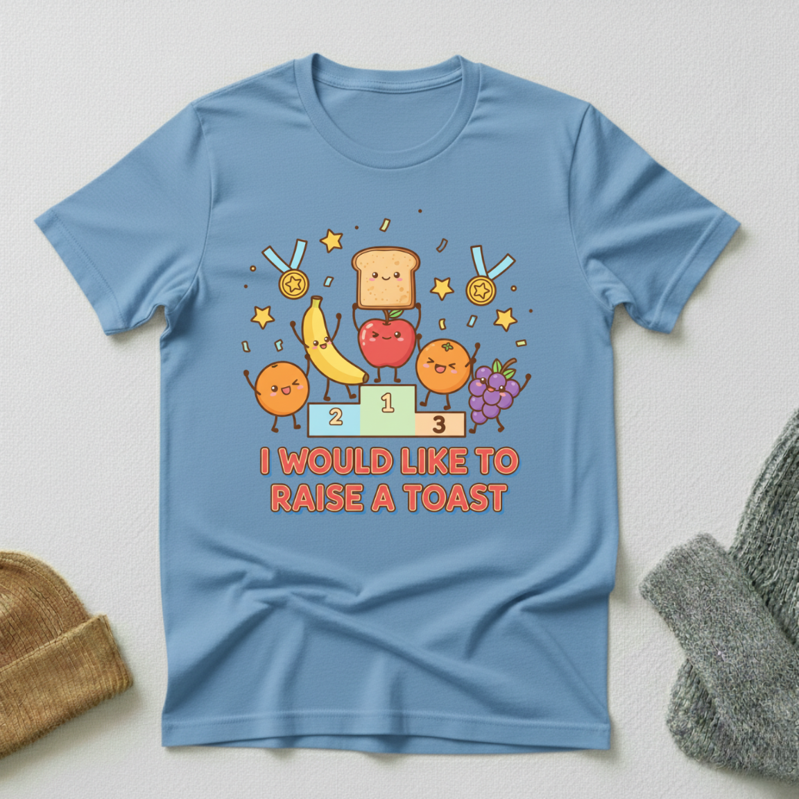 I Would Like To Raise A Toast Fruits Kawaii T - Shirt