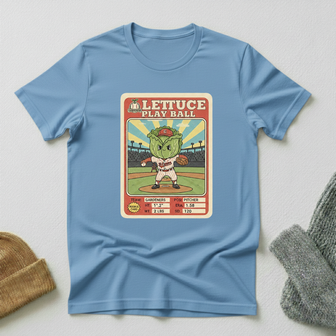 Lettuce Play Ball Trading Card T - Shirt