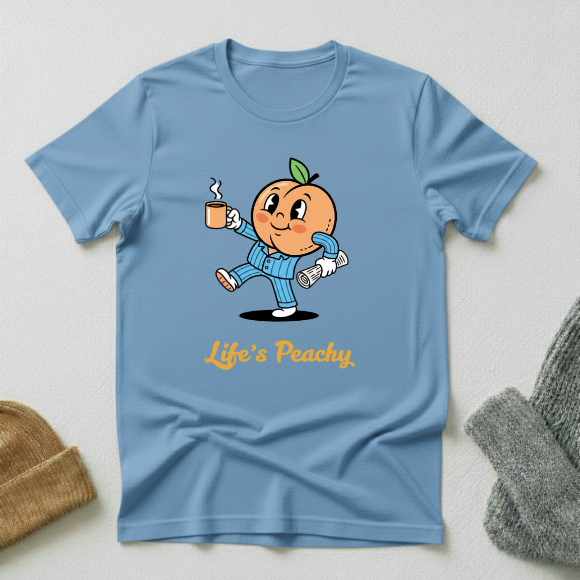 Life's Peachy Happy Peach T - Shirt
