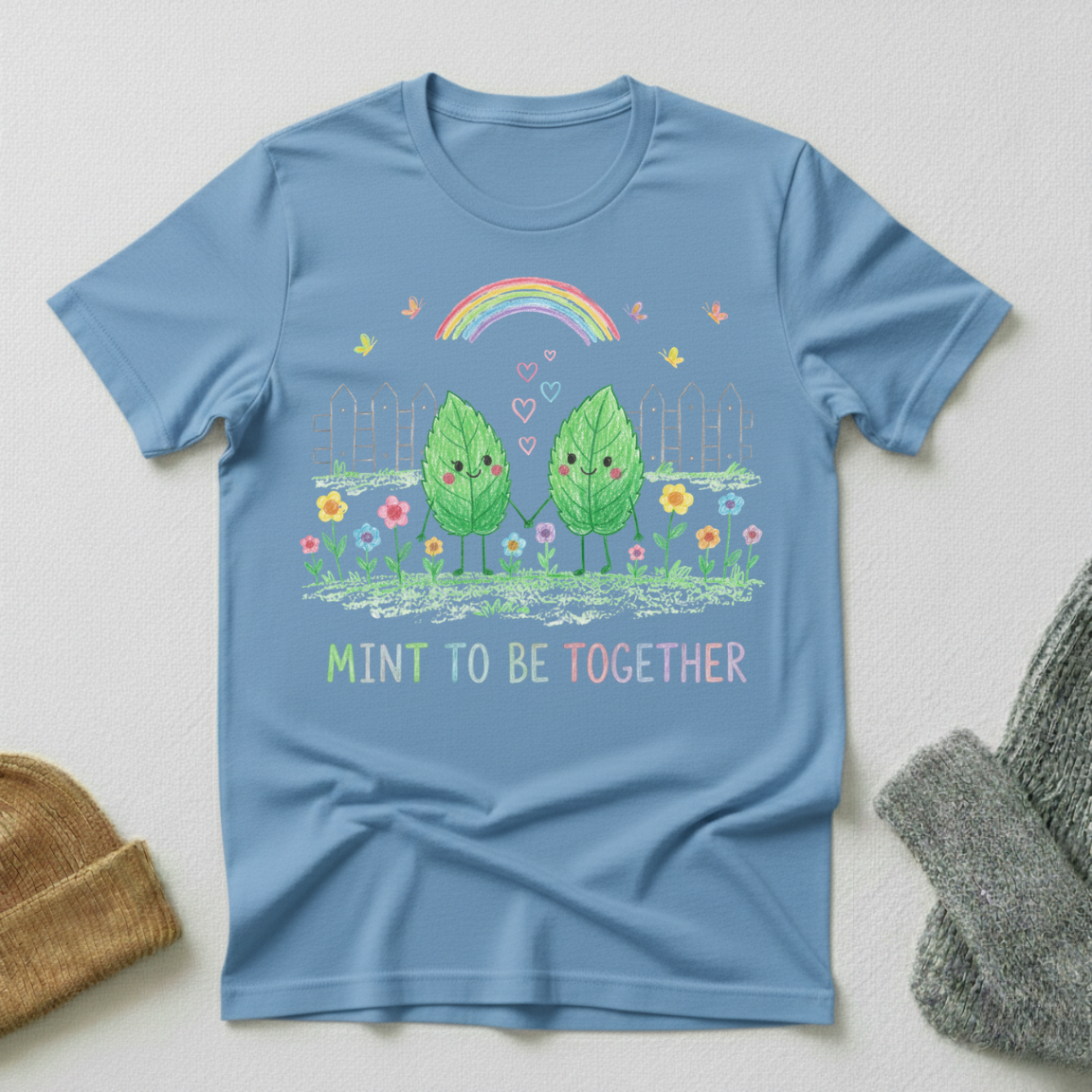Mint To Be Together Crayon T - Shirt
