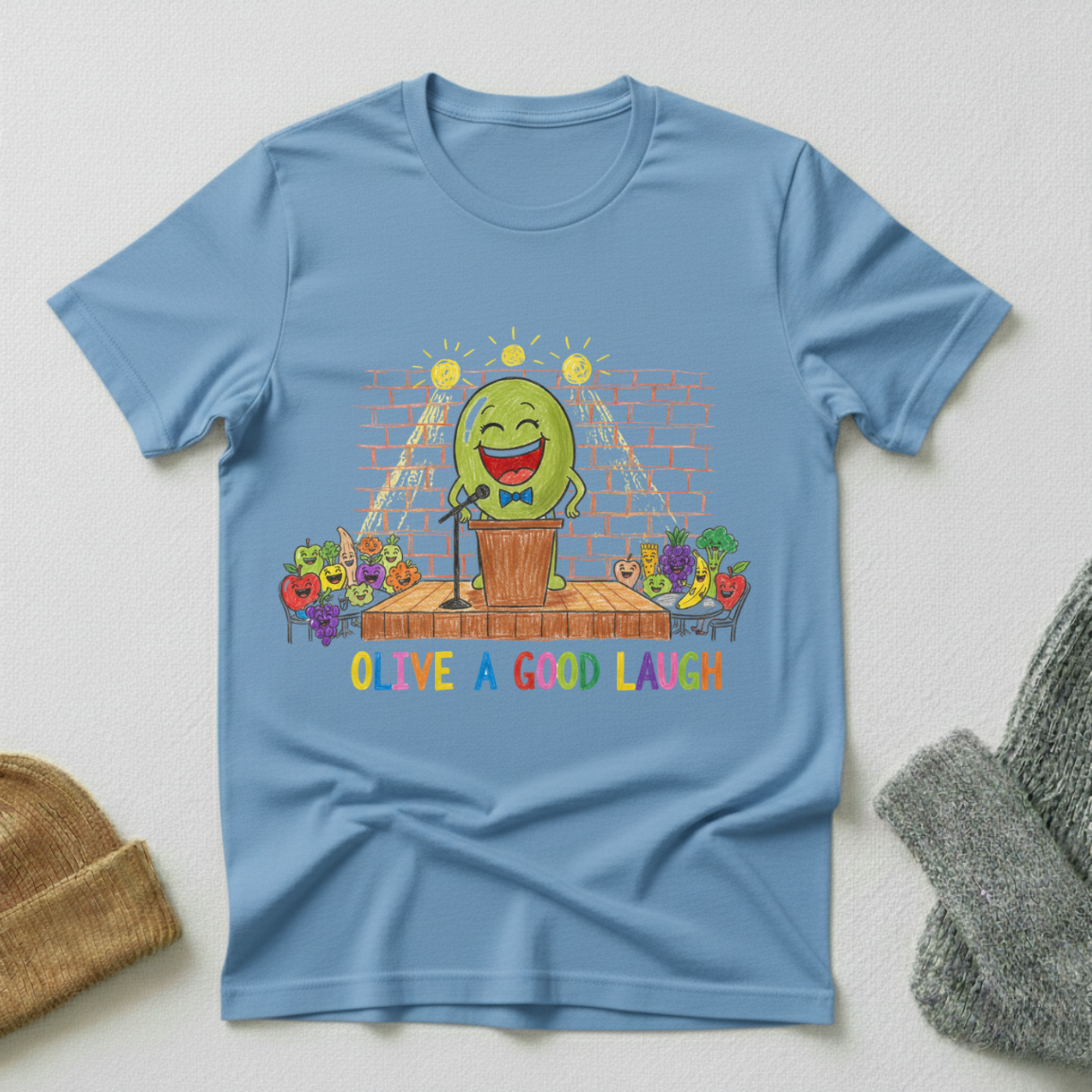 Olive A Good Laugh Crayon T - Shirt