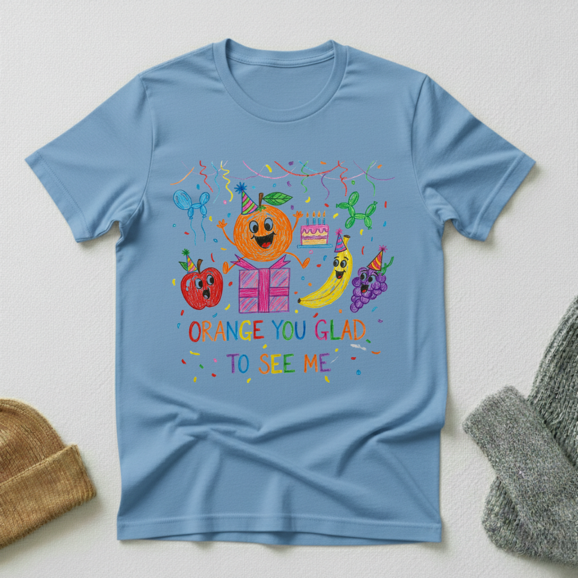 Orange You Glad To See Me Crayon T - Shirt