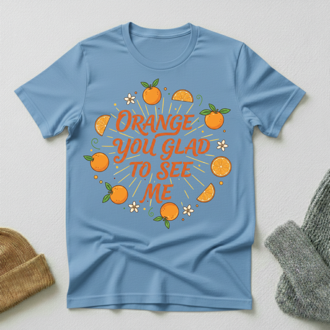 Orange You Glad To See Me Vintage Elegance T - Shirt