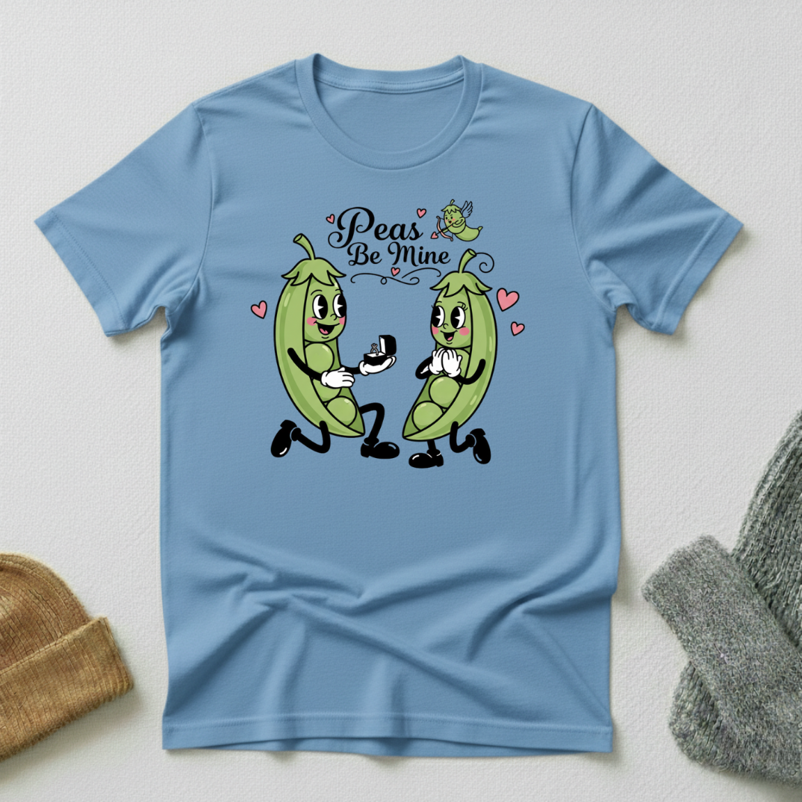 Peas Be Mine Cupid Love T - Shirt