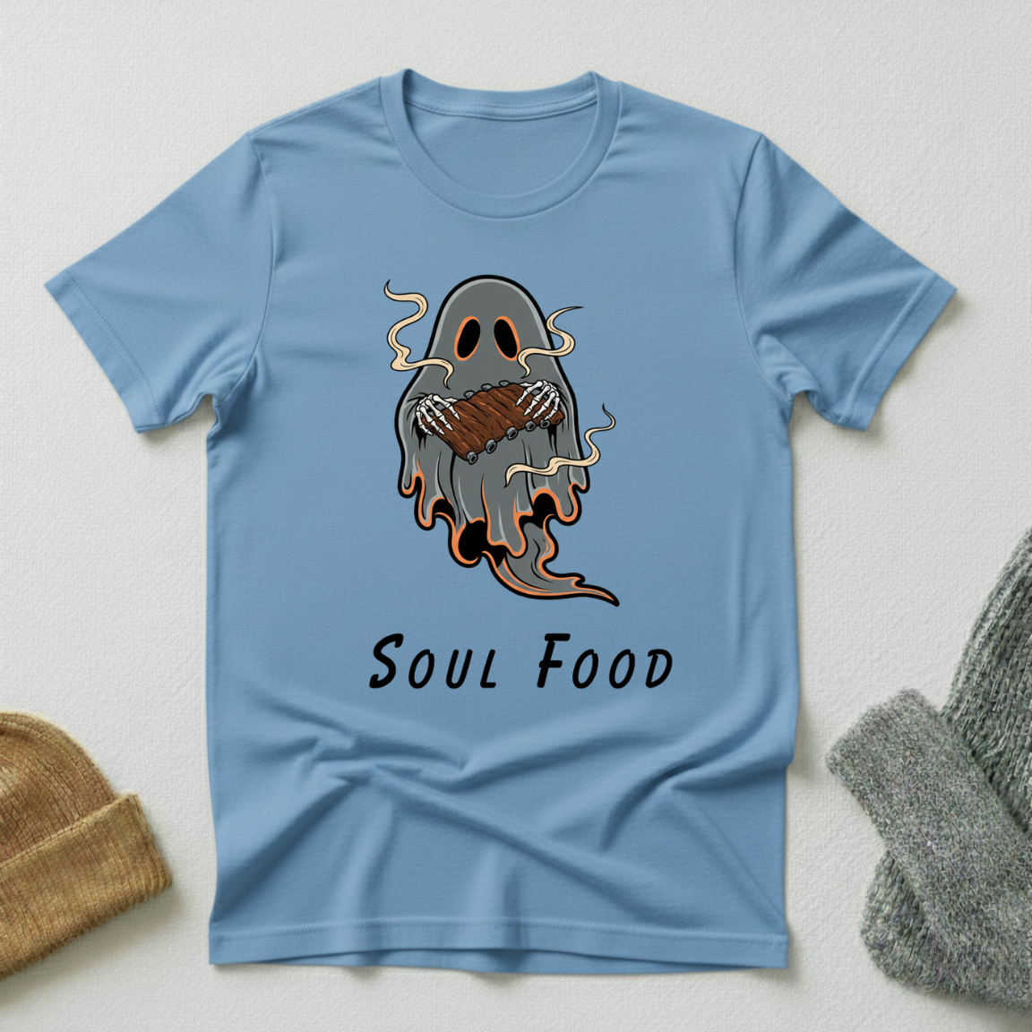Soul Food Horror Gothic Street Art T - Shirt