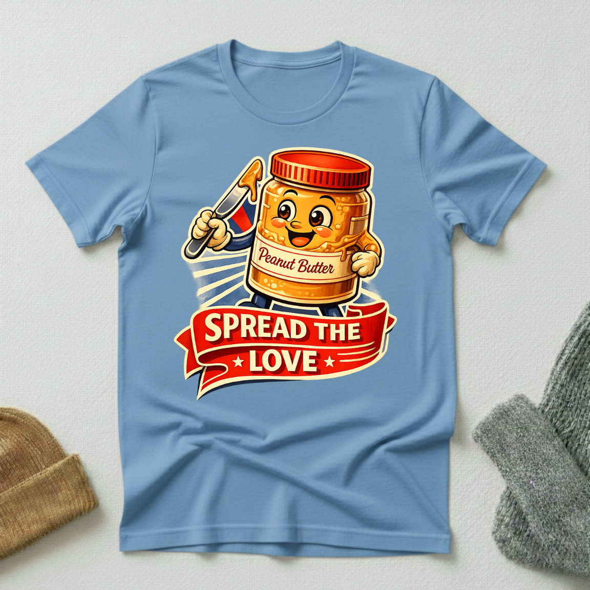 Spread The Love Vintage Propaganda T - Shirt