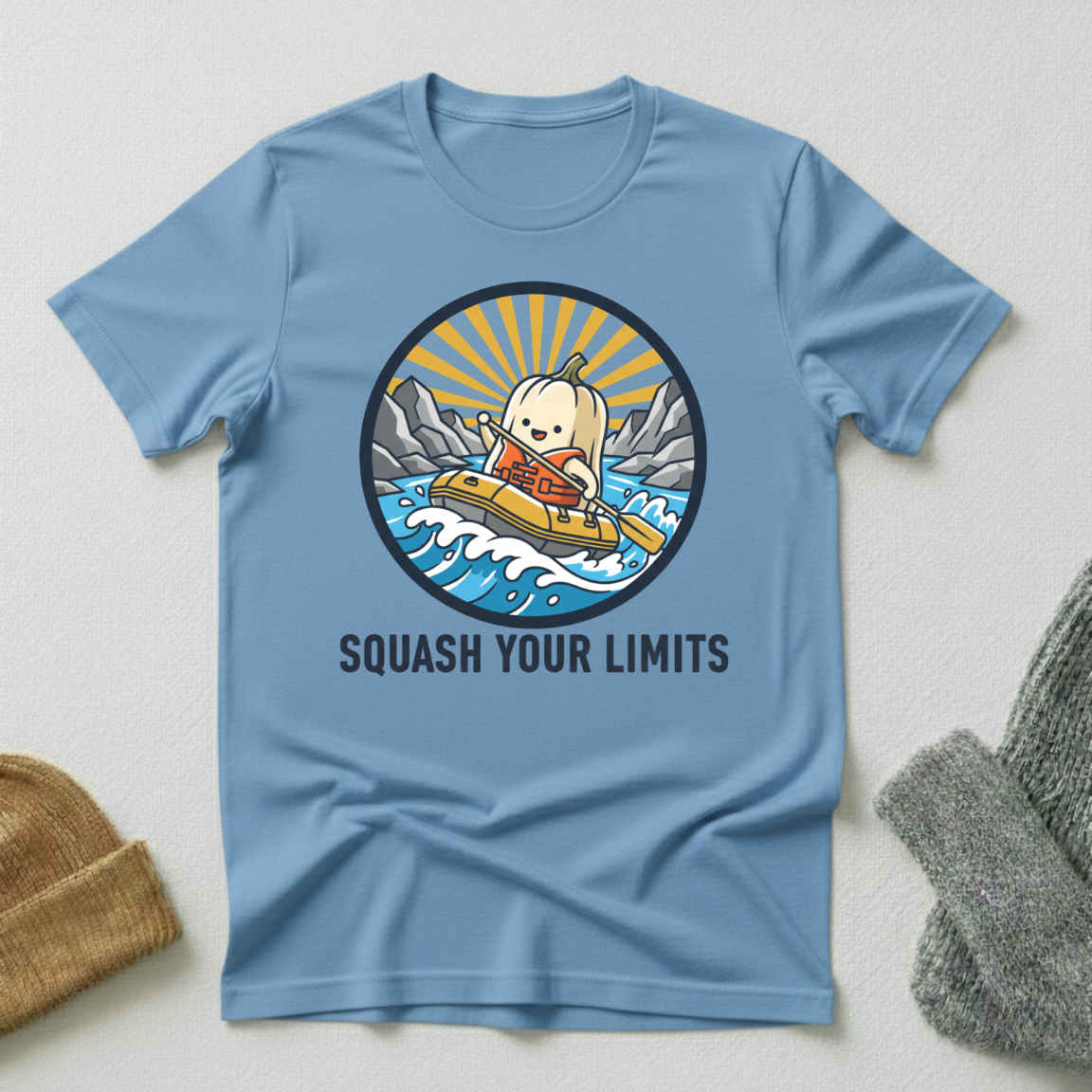 Squash Your Limits Whitewater Rafting T - Shirt