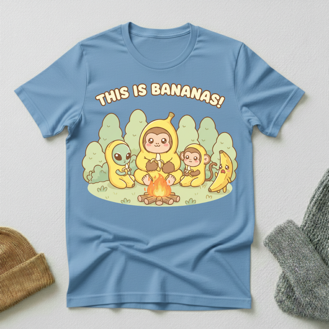 This is Bananas Kawaii Cryptid Conspiracy T - Shirt