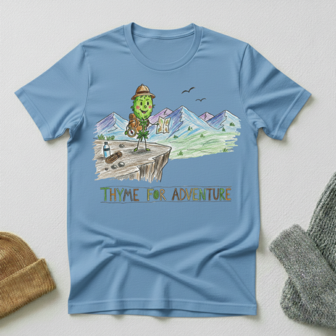 Thyme For Adventure Crayon T - Shirt