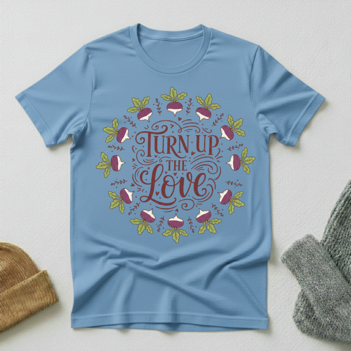 Turn Up The Love Vintage Elegance T - Shirt