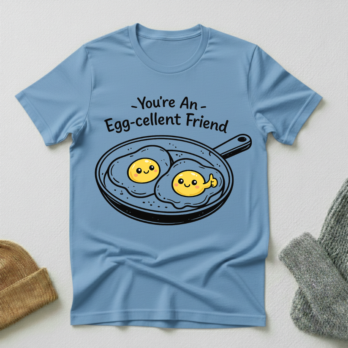 You're An Eggcellent Friend Kawaii Breakfast Friendship T - Shirt