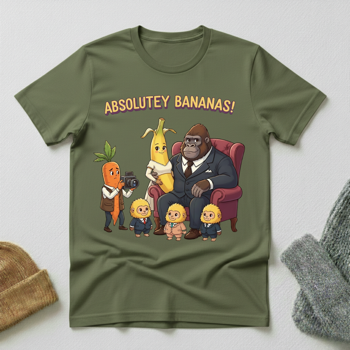 Absolutely Bananas Mixed Family Portrait T - Shirt