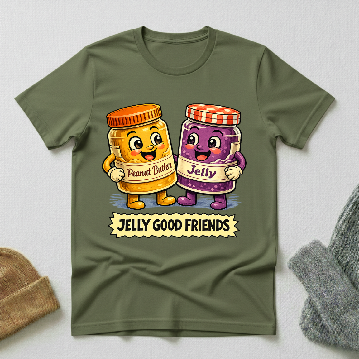 Jelly Good Friends Retro Friendship Celebration T - Shirt