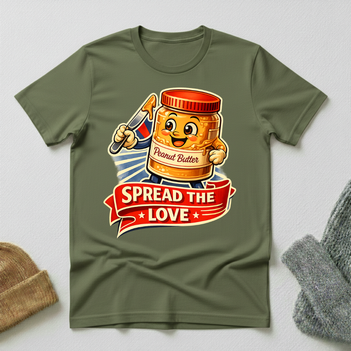 Spread The Love Vintage Propaganda T - Shirt