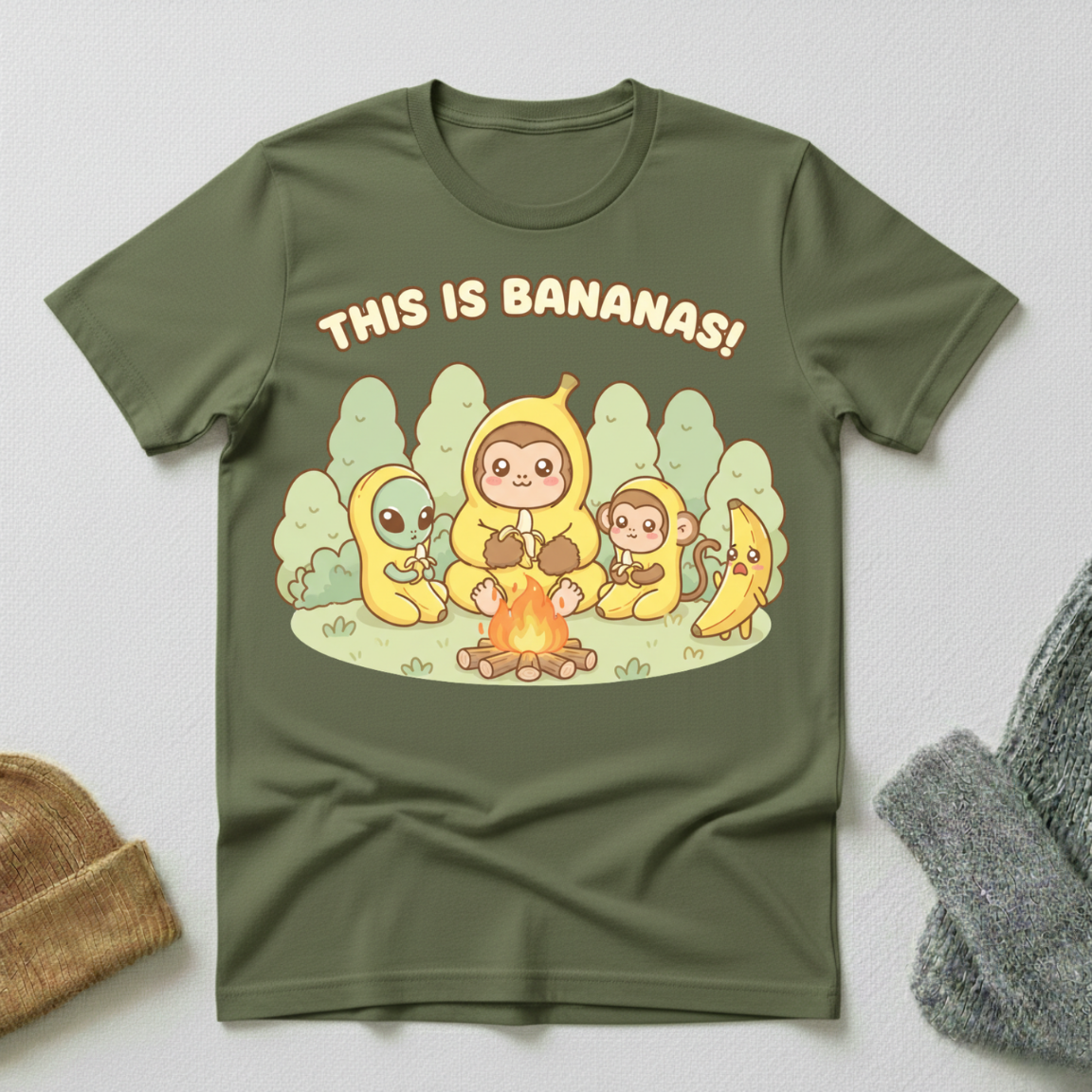 This is Bananas Kawaii Cryptid Conspiracy T - Shirt