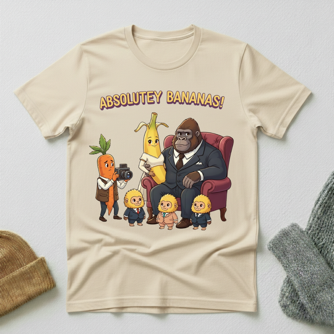 Absolutely Bananas Mixed Family Portrait T - Shirt