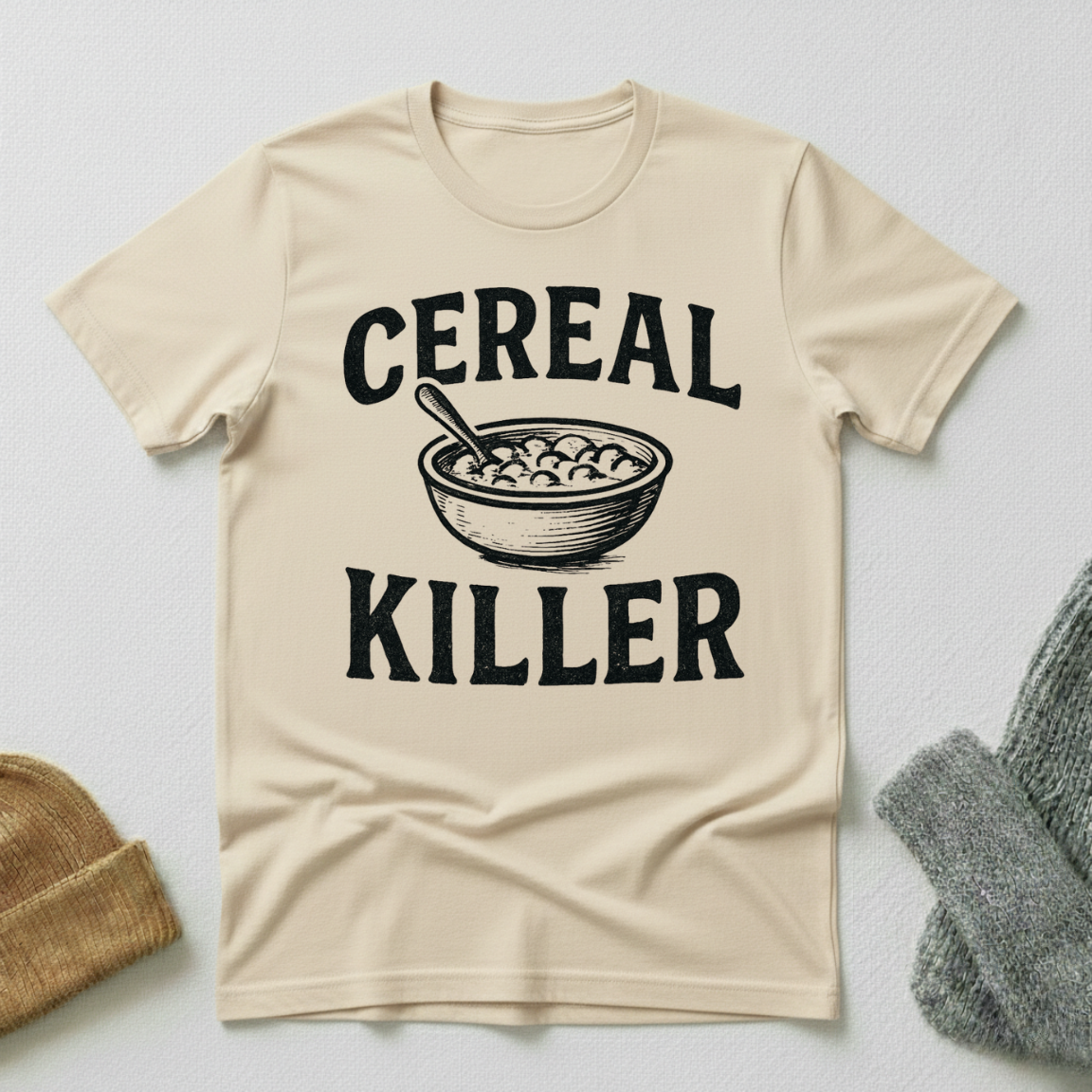 Cereal Killer Classic Black & White T - Shirt